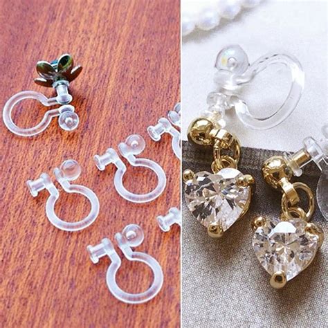 clip on earrings invisible|invisible clip on earring converter.